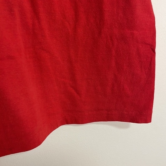 VTG Sportswear 90s Chicago Bulls Tee Single Stitch T-Shirt Med Red 80 Basketball - Picture 8 of 16